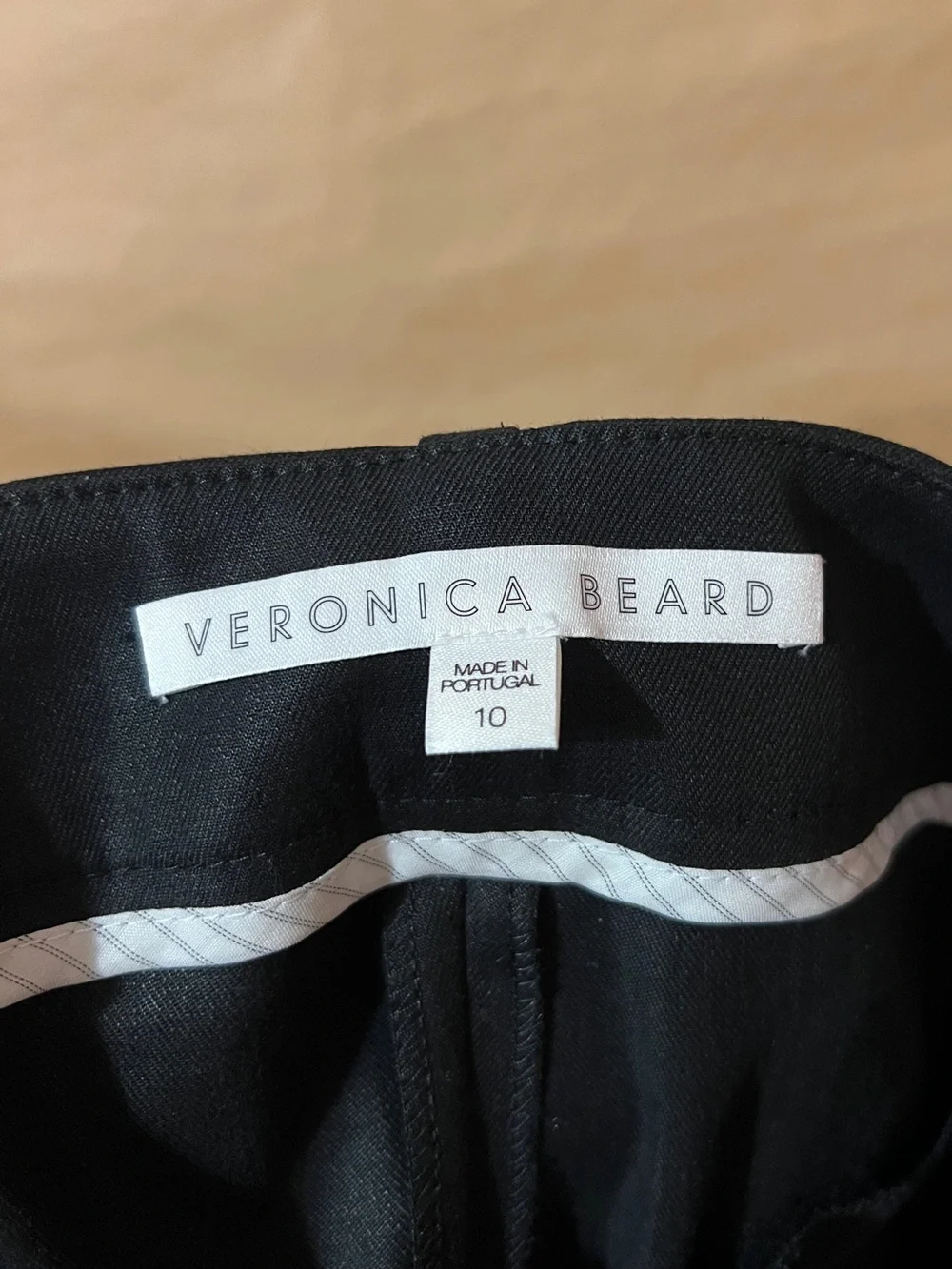 Veronica Beard | Martin Pants Snap Button Hem Linen Wide Leg Trousers Size 10